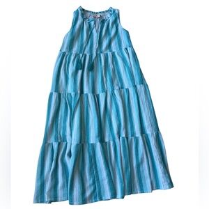 Tuckernuck Salty Paloma Stripe Caftan Dress Womens XS